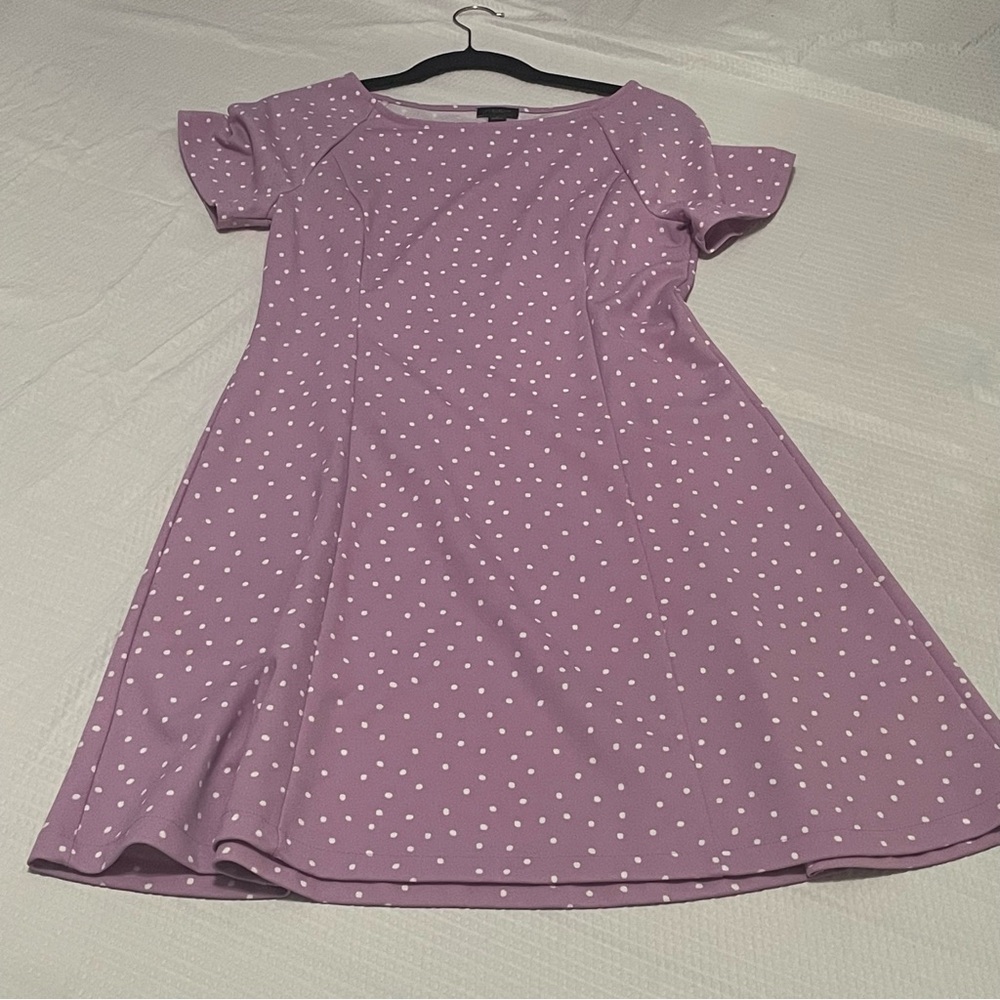 Ann Taylor Factory Purple Polka Dot Mini Dress